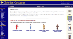 Desktop Screenshot of christiancostumes.com