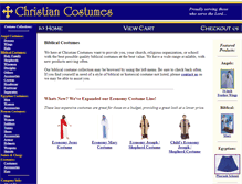 Tablet Screenshot of christiancostumes.com